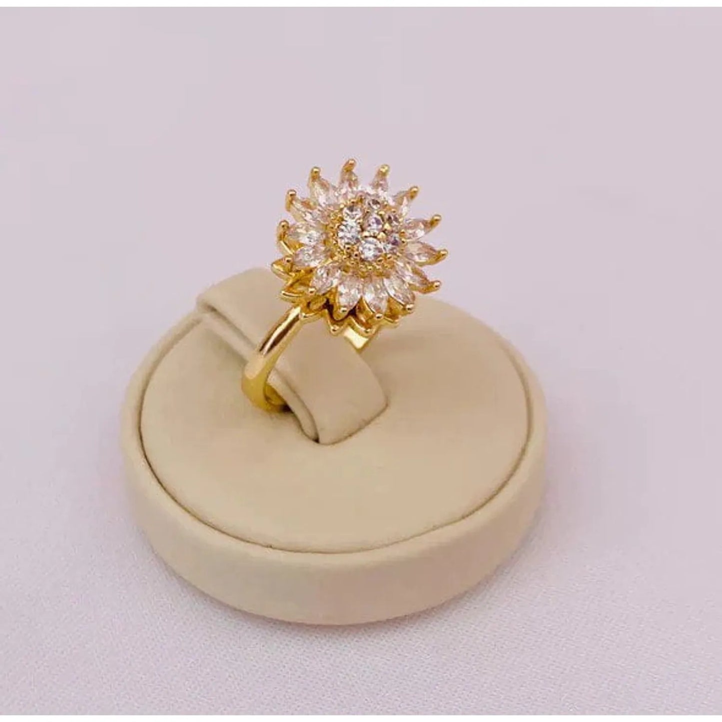 Anillo Girasol Giratorio