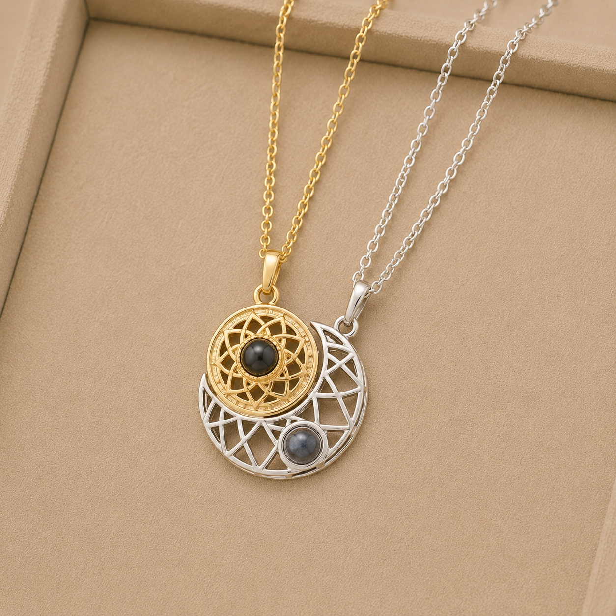 Collar sol y luna
