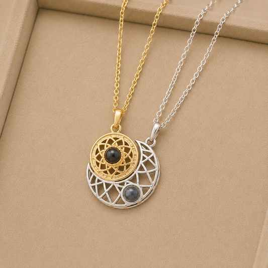 Collar sol y luna