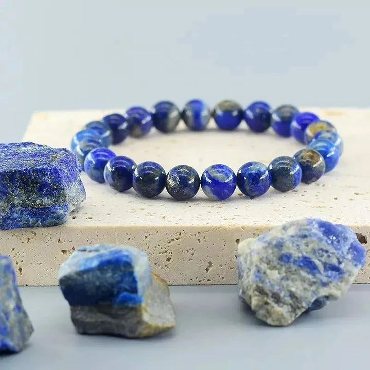Pulsera con Piedra Lapislázuli 8mm