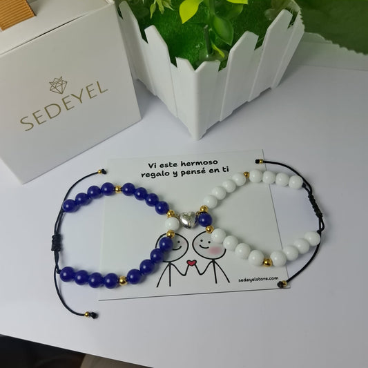Cuarzo Azul y Onix Blanco
