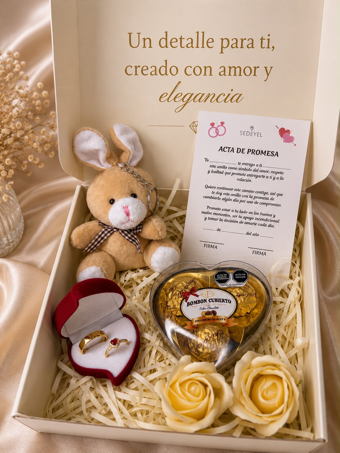 Box Anillos de Promesa para Parejas